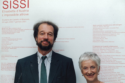 Pier Giorgio Carizzoni, curatore, e Diana De Rosa, co-curatrice della mostra